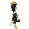 Dekorative Harzstatue PHILEON BUTLER (H60 cm) (grau, schwarz, gold)