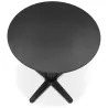 Table de terrasse pliable ronde pied noir ROSIE (Ø 68 cm) (noir)