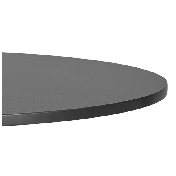 Table de terrasse pliable ronde pied noir ROSIE (Ø 68 cm) (noir)