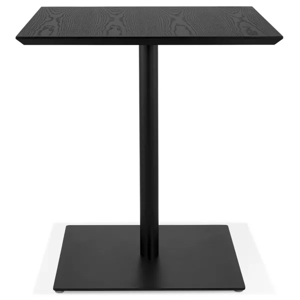 Table design carré pied noir ADRIANA (noir) (70x70 cm)