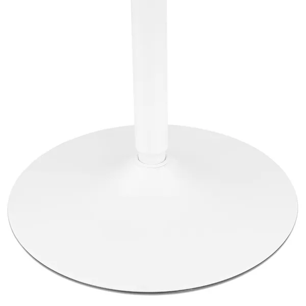 Table à manger ronde design pied blanc SHORTY (Ø 80 cm) (naturel)