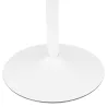 Table à manger ronde design pied blanc SHORTY (Ø 80 cm) (naturel)