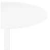 Table à manger ronde design pied blanc CHARLINE (Ø 80 cm) (blanc)