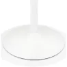 Table à manger ronde design pied blanc CHARLINE (Ø 80 cm) (blanc)