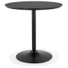 Table à manger ronde design pied noir SHORTY (Ø 80 cm) (noir)