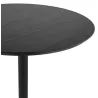 Table à manger ronde design pied noir SHORTY (Ø 80 cm) (noir)