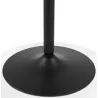 Table à manger ronde design pied noir SHORTY (Ø 80 cm) (noir)