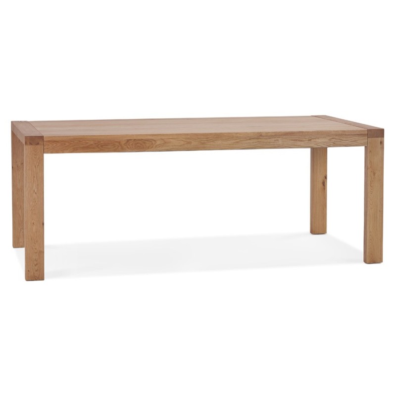 Table à manger extensible en chêne FLORA (finition naturel) (100x200-280 cm)