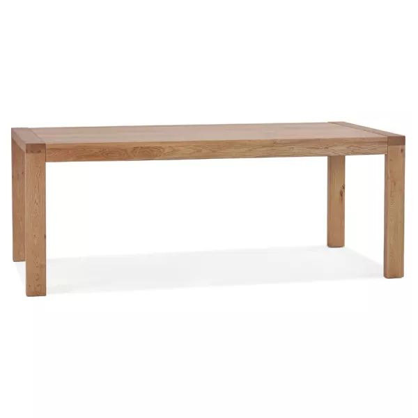 Table à manger extensible en chêne FLORA (finition naturel) (100x200-280 cm)