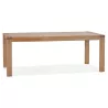 Table à manger extensible en chêne FLORA (finition naturel) (100x200-280 cm)