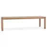 Table à manger extensible en chêne FLORA (finition naturel) (100x200-280 cm)