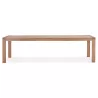 Table à manger extensible en chêne FLORA (finition naturel) (100x200-280 cm)