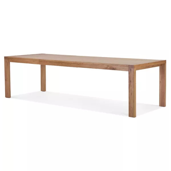 Table à manger extensible en chêne FLORA (finition naturel) (100x200-280 cm)