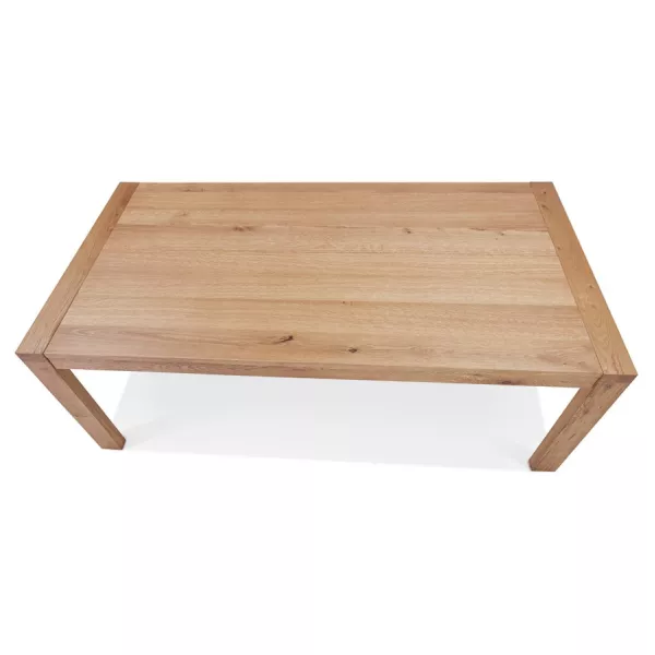 Table à manger extensible en chêne FLORA (finition naturel) (100x200-280 cm)