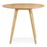 Table à manger ronde design scandinave ALICIA (Ø 90 cm) (naturel)