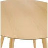 Table à manger ronde design scandinave ALICIA (Ø 90 cm) (naturel)