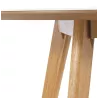 Table à manger ronde design scandinave ALICIA (Ø 90 cm) (naturel)