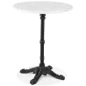 Table d'appoint design ronde effet marbre CELESTE (Ø 60 cm) (blanc)