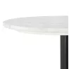 Table d'appoint design ronde effet marbre GASTON (Ø 60 cm) (blanc)