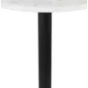 Table d'appoint design ronde effet marbre GASTON (Ø 60 cm) (blanc)