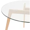 Round glass dining table JALAN (Ø 100 cm) (transparent) to associate with Padded Tables For Optimal Comfort