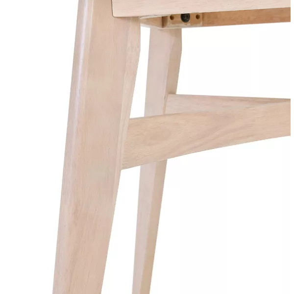 Table de repas design carré en bois MARTIAL (80x80 cm) (blanc)