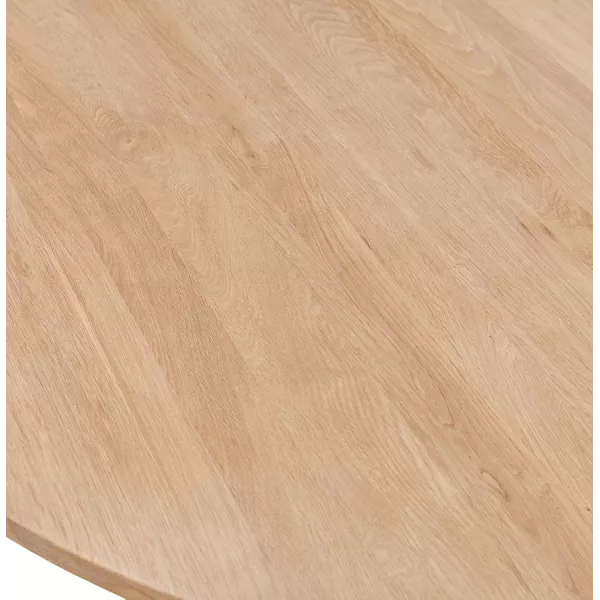 Table de repas design ronde en chêne massif VALENTINE (Ø 120 cm) (naturel)