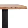 Table à manger en bois massif d'acacia LANA (95x200 cm) (finition naturel)