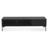 Meuble TV design 3 tiroirs 160 cm GASTON (noir)