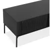 Meuble TV design 3 tiroirs 160 cm GASTON (noir)