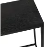 Console design en bois et métal noir ROSALINE (120x35 cm) (noir)