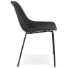 Chaise design en métal Intérieur-Extérieur pieds métal noir FOX (noir)