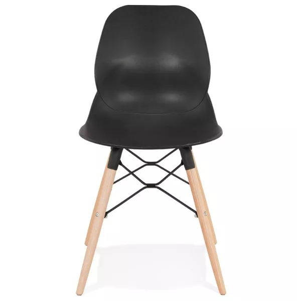 Chaise design scandinave EZRA (noir)