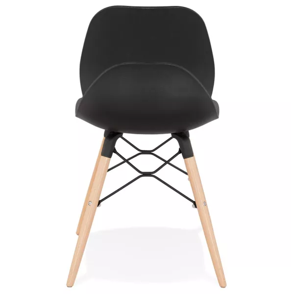 Chaise design scandinave EZRA (noir)