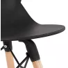 Chaise design scandinave EZRA (noir)