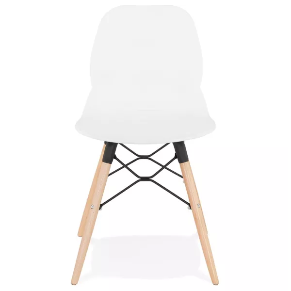 Chaise design scandinave EZRA (blanc)