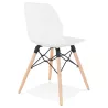 Chaise design scandinave EZRA (blanc)