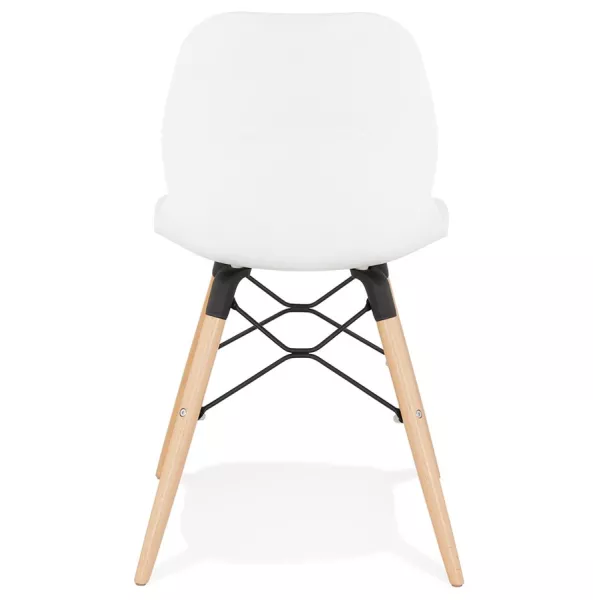 Chaise design scandinave EZRA (blanc)