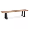 Banc en bois massif d'acacia LANA (180 cm) (naturel)