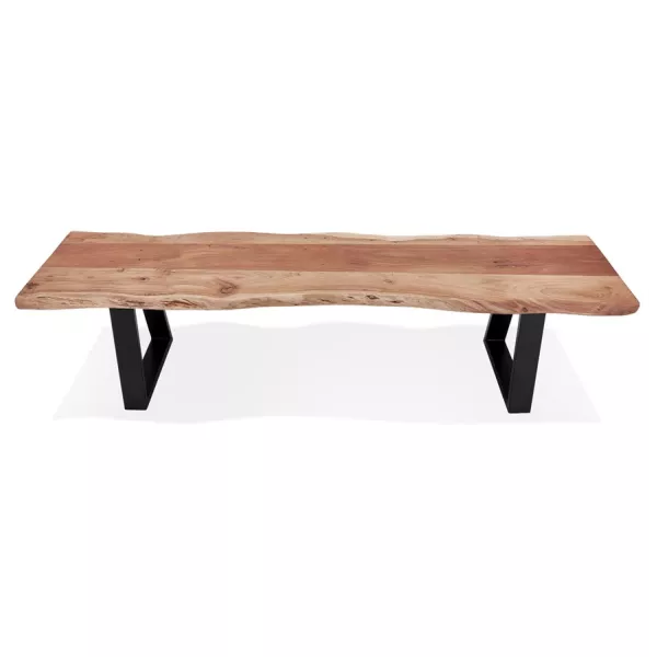 Banc en bois massif d'acacia LANA (180 cm) (naturel)