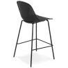 Tabouret snack mi-hauteur en métal Intérieur-Extérieur pieds métal MAXENCE MINI (noir)