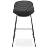 Tabouret snack mi-hauteur en métal Intérieur-Extérieur pieds métal MAXENCE MINI (noir)