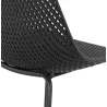 Tabouret snack mi-hauteur en métal Intérieur-Extérieur pieds métal MAXENCE MINI (noir)