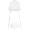 Tabouret snack mi-hauteur en métal Intérieur-Extérieur pieds métal MAXENCE MINI (blanc)