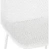 Tabouret snack mi-hauteur en métal Intérieur-Extérieur pieds métal MAXENCE MINI (blanc)