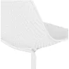 Tabouret snack mi-hauteur en métal Intérieur-Extérieur pieds métal MAXENCE MINI (blanc)