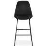 Tabouret de bar industriel pieds métal noir XANA (noir)