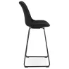 Tabouret de bar industriel pieds métal noir XANA (noir)