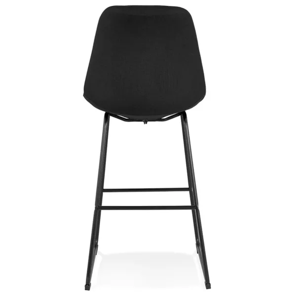 Tabouret de bar industriel pieds métal noir XANA (noir)