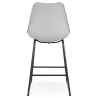 Tabouret snack mi-hauteur industriel pieds métal noir LYDON MINI (gris)